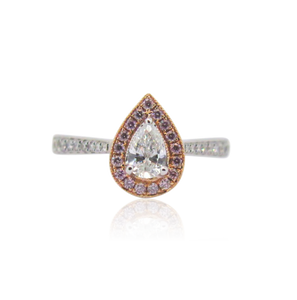 Pear diamond ring